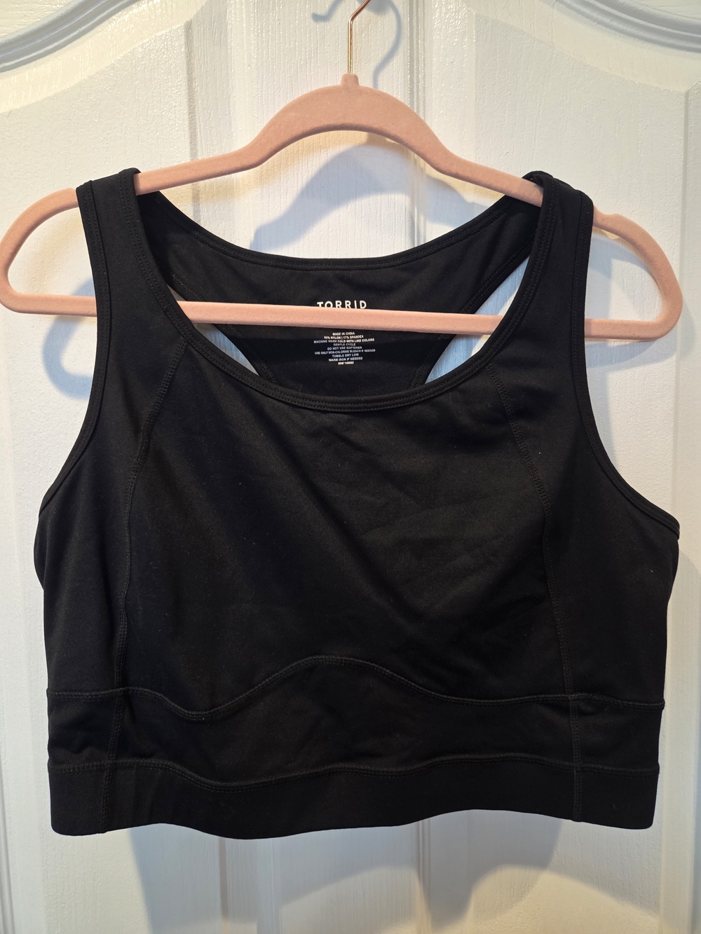 torrid Black Wireless Scoop Neck Sports Bralette